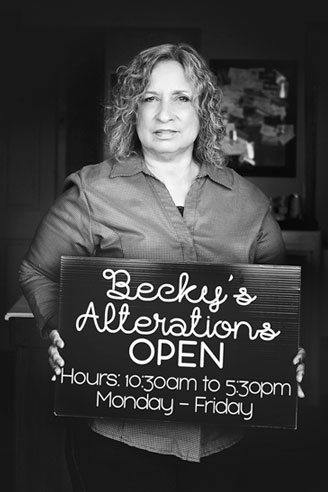 Rebecca Ulloa owner of Becky's Alterations